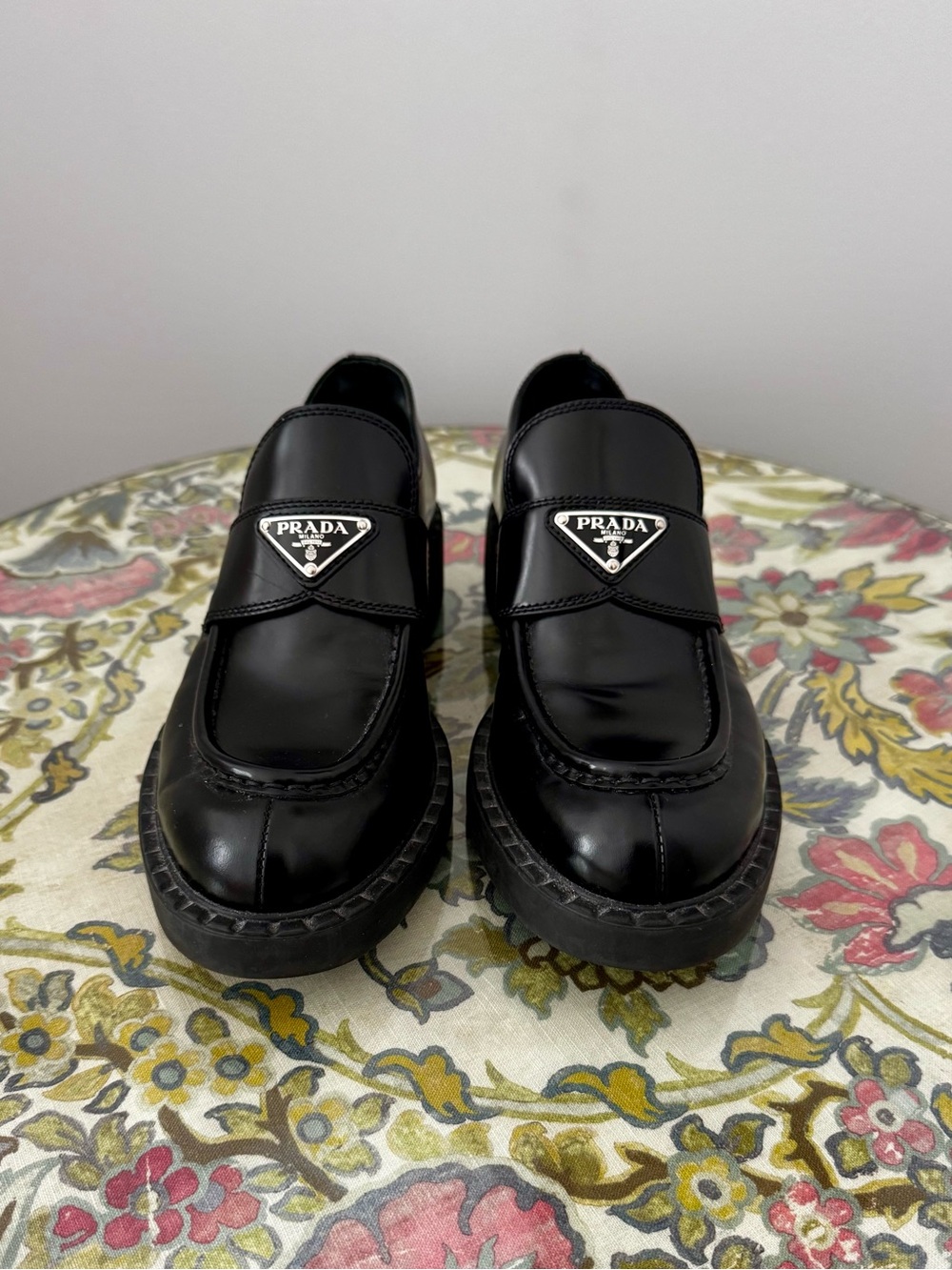 Black Prada loafers